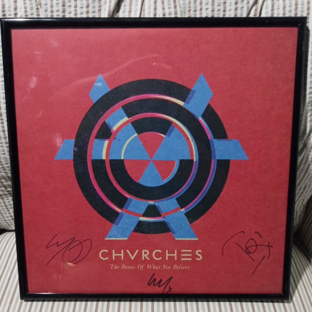CHURCHE'S BONES OF WHAT YOU BELEIVE,SIGNED MINT ALBUM.